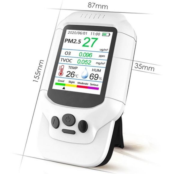 Handheld Multi-Function Air quality Monitor (PM2.5, TVOC, temperature, humidity) - Picture 1 of 2